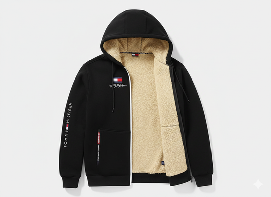 Tommy Hilfiger™ Unisex Sherpa-Lined Hoodie Jacket