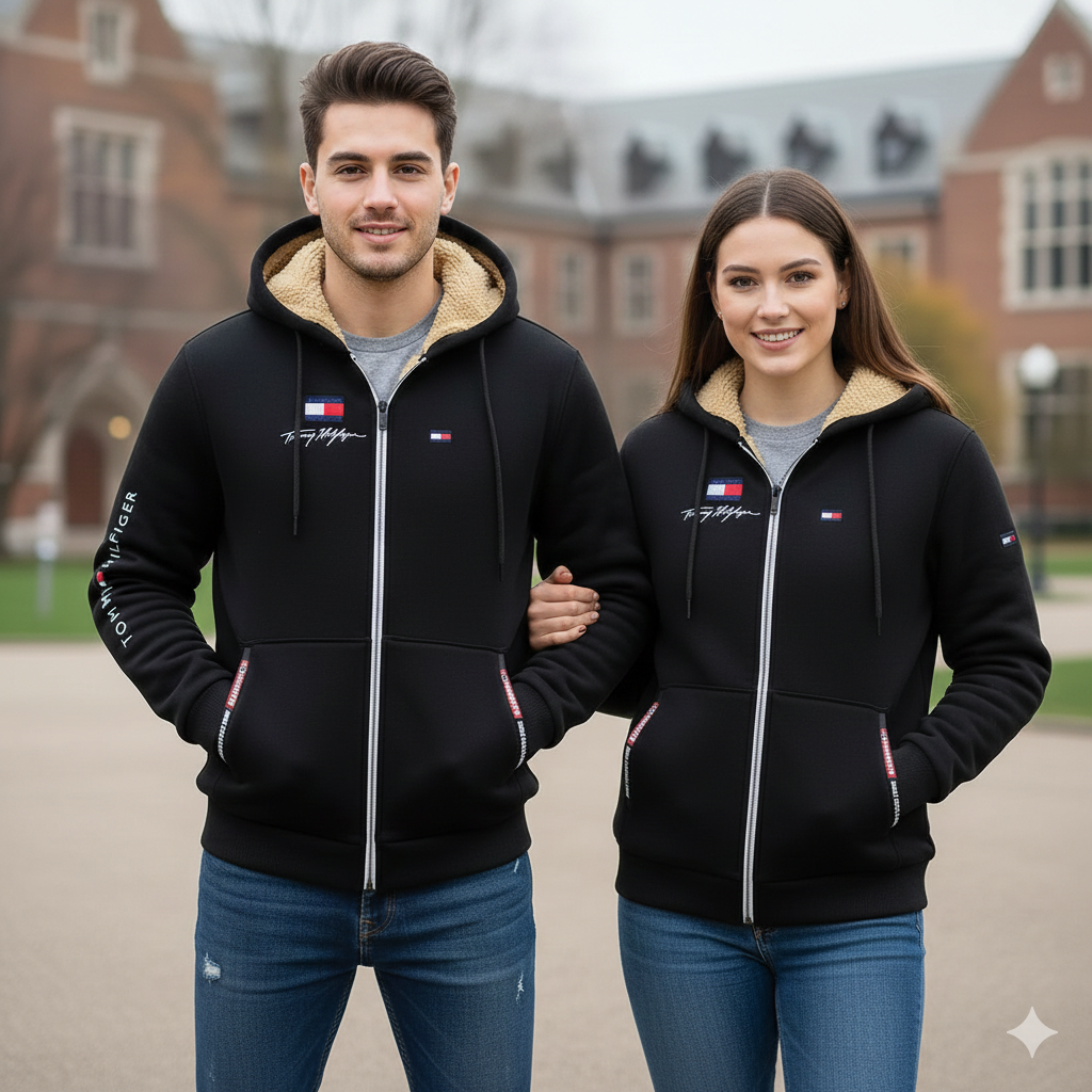 Tommy Hilfiger™ Unisex Sherpa-Lined Hoodie Jacket